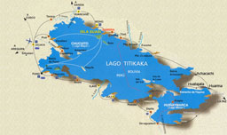 Lago Titicaca mapa